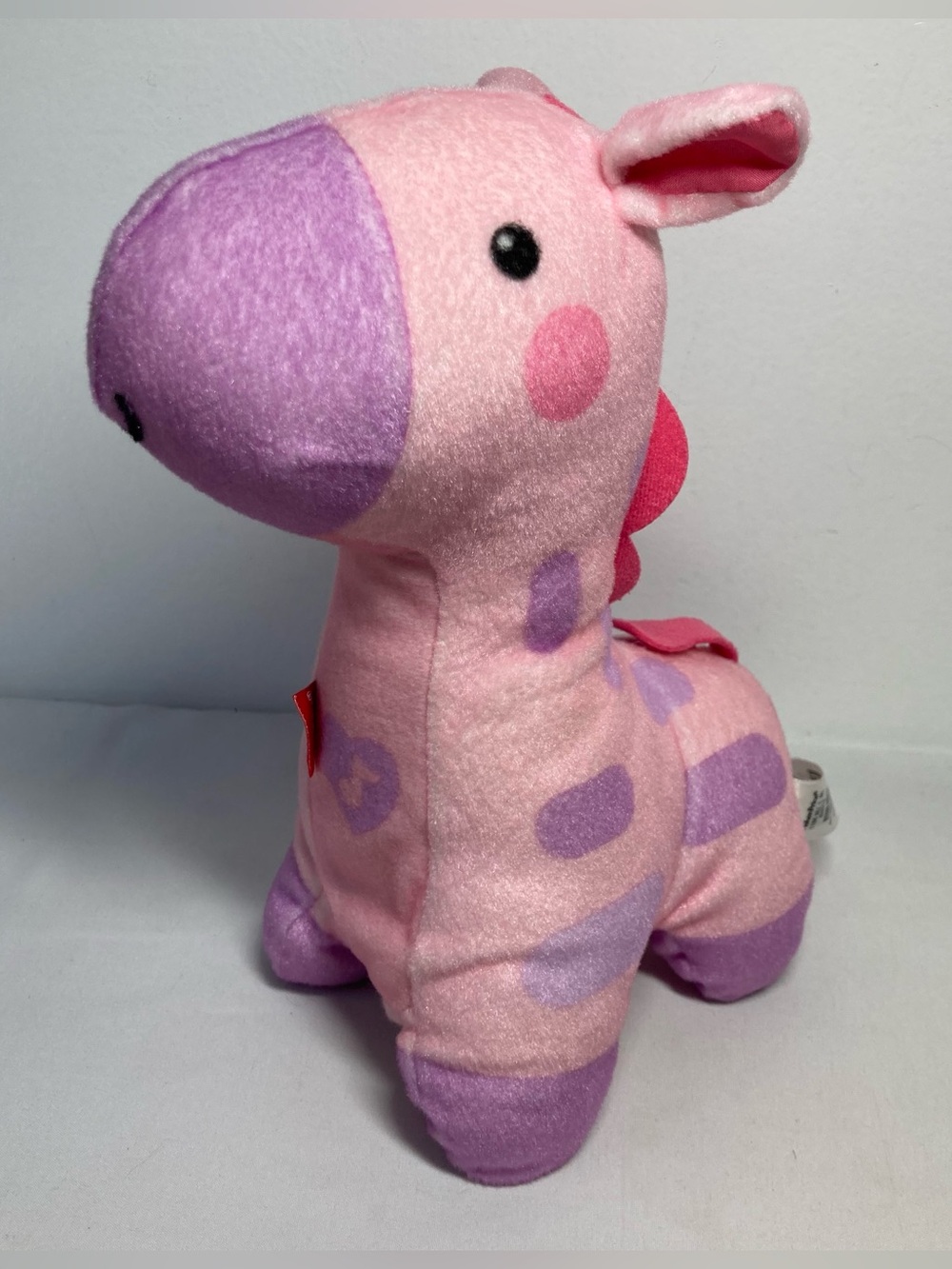 Fisher Price Soothe and Glow Light Up Giraffe Musical Lullaby Pink Plush WORKS